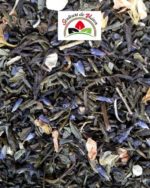 mélange de thés verts earl grey , bergamote, jasmin avec fleurs